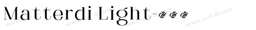 Matterdi Light字体转换